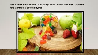 Gold Coast Keto Gummies UK Is It Legit Read