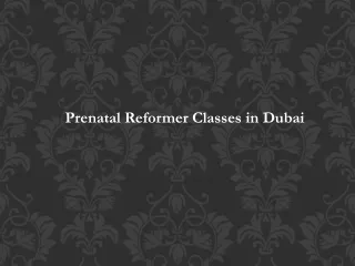 Prenatal Reformer Classes in Dubai