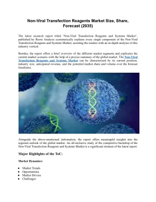 non viral transfection reagents market size share