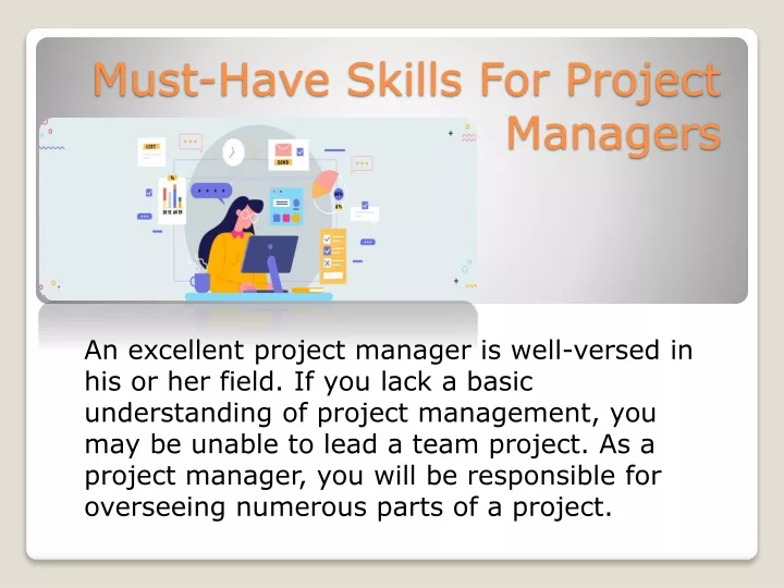 must have skills for project managers