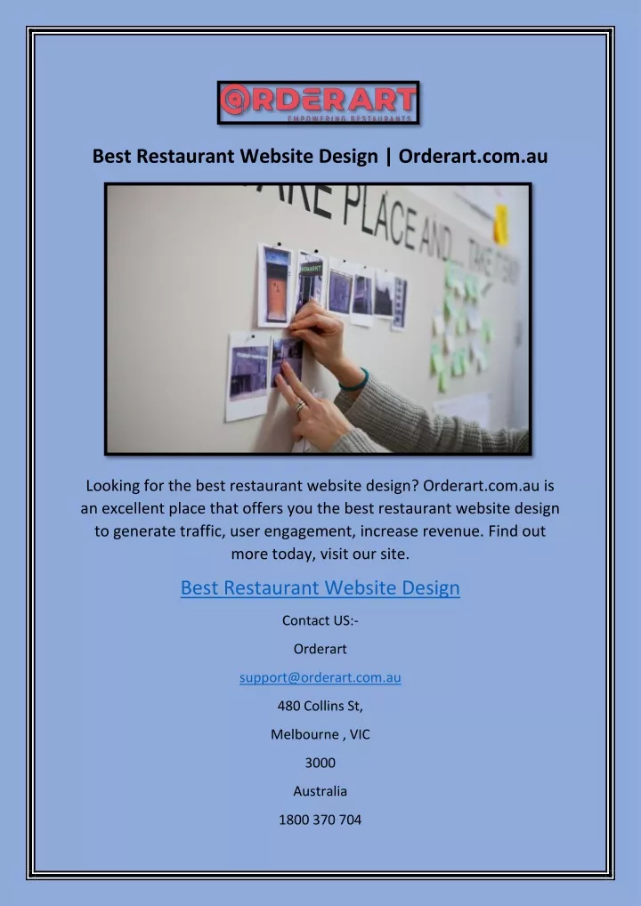 best restaurant website design orderart com au