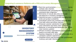 Integrating E-commerce Platforms with a POS and Inventory Management System