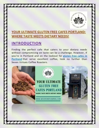 Your Ultimate Gluten Free Cafes Portland - Where Taste Meets Dietary Needs!