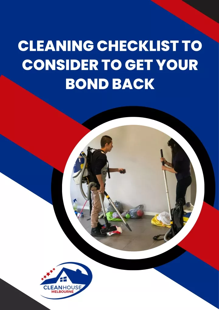 cleaning checklist to consider to get your bond