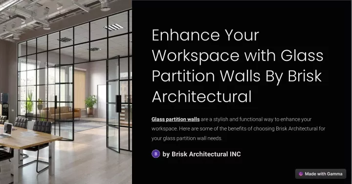 enhance your workspace with glass partition walls