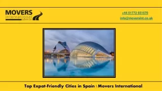 Top Expat-Friendly Cities in Spain  Movers International