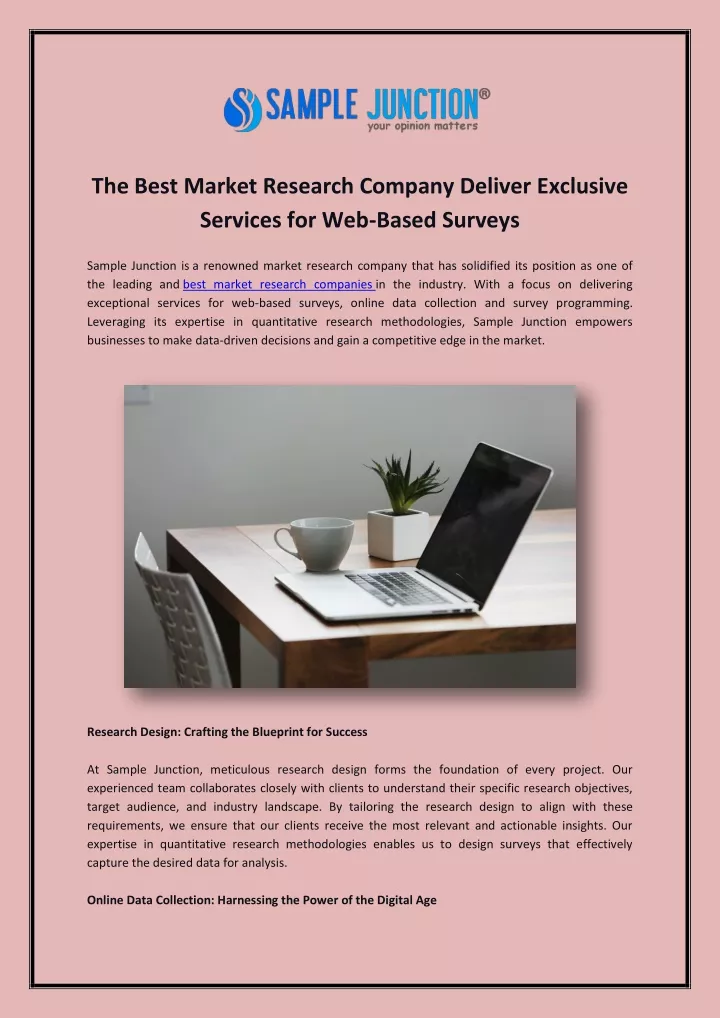 the best market research company deliver