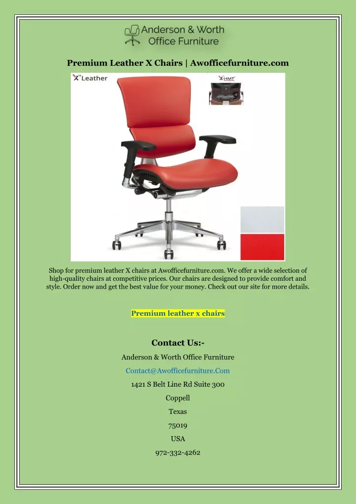 premium leather x chairs awofficefurniture com