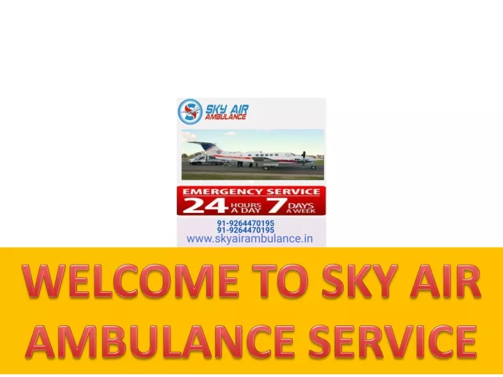 welcome to sky air ambulance service