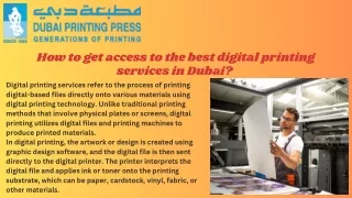 How to get access to the best digital printing services in Dubai