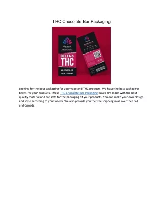 thc chocolate bar packaging