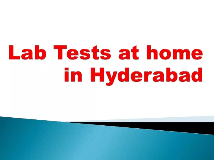 lab tests at home in hyderabad