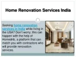 Home Renovation Services India - slide 1
