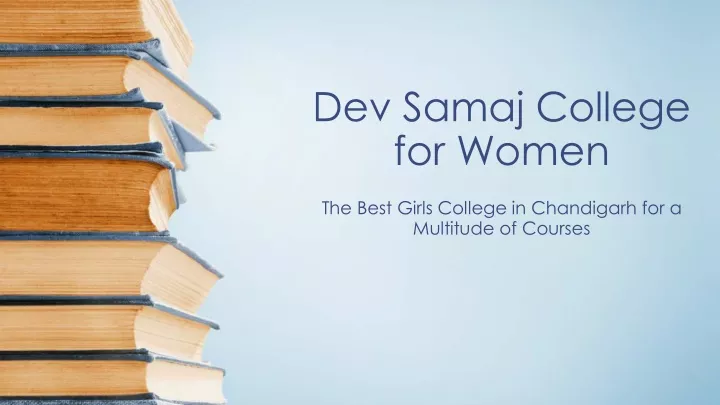 dev samaj college for women