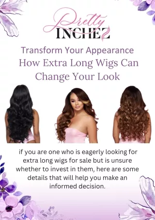 Elevate Your Style with the Exquisite Wig Collection at Pretty Inchez