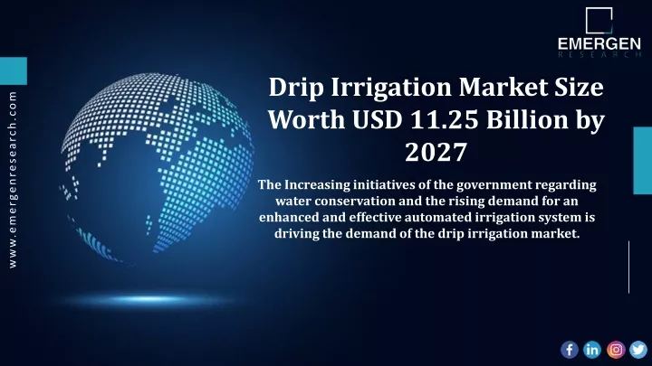 drip irrigation market size worth