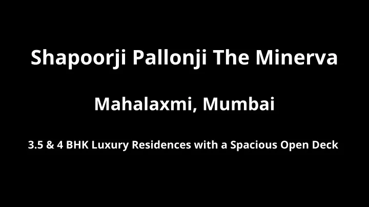 shapoorji pallonji the minerva