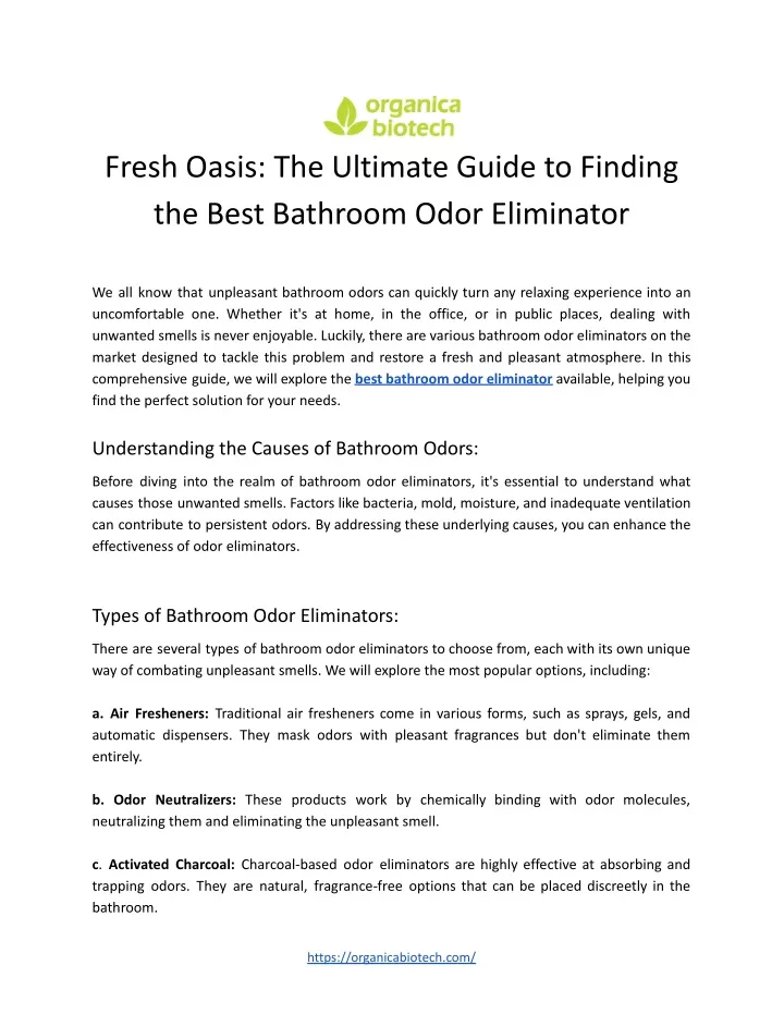 fresh oasis the ultimate guide to finding