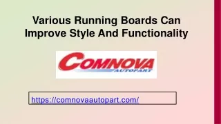 Various Running Boards Can Improve Style And Functionality