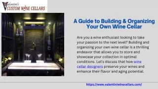 Expert Wine Cellar Designers | Create the Perfect Wine Storage Space