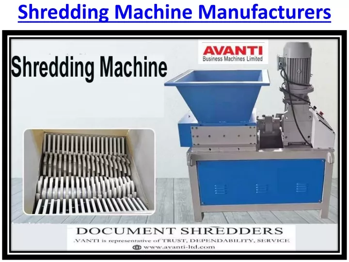 shredding machine manufacturers