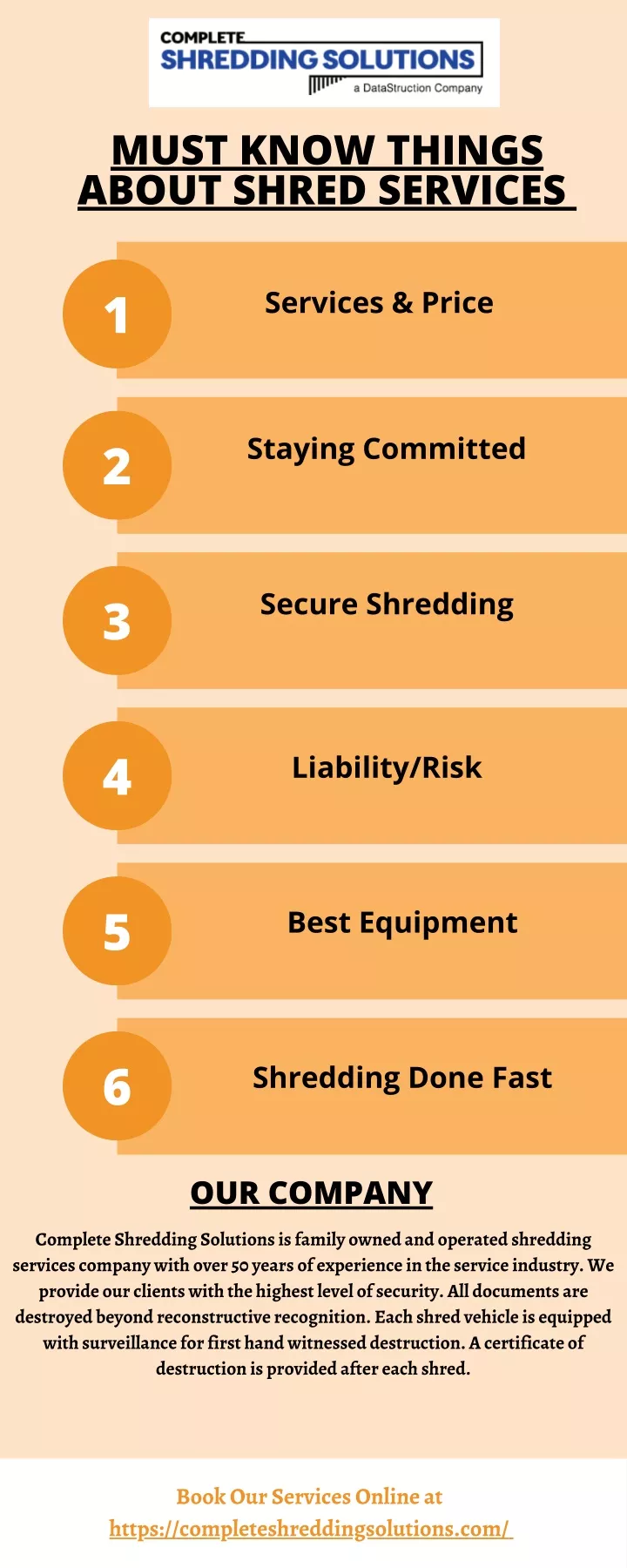 must know things about shred services services