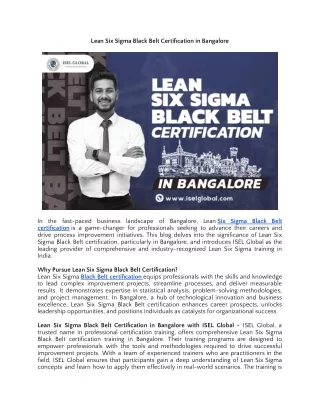 Lean Six Sigma Black Belt Certification in Bangalore.docx