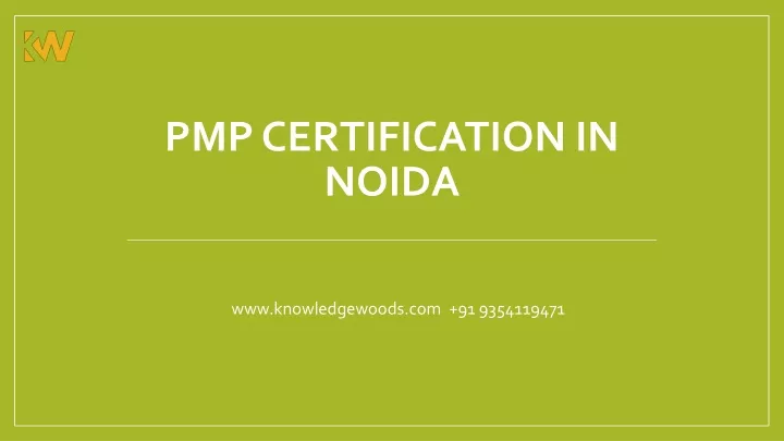 pmp certification in noida