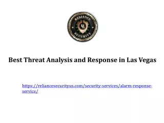 Best Threat Analysis and Response in Las Vegas
