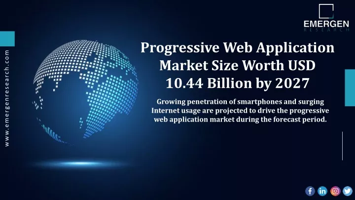 progressive web application market size worth