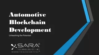 automotive blockchain development