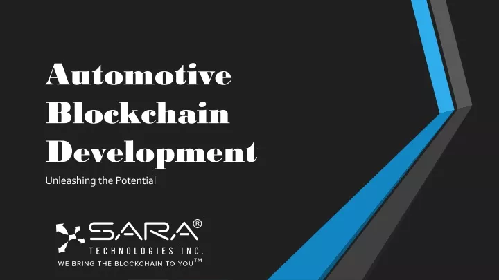 automotive blockchain development