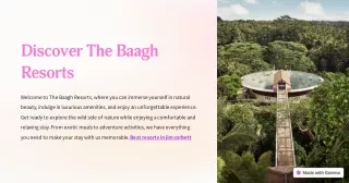 Discover Resorts By The Baagh