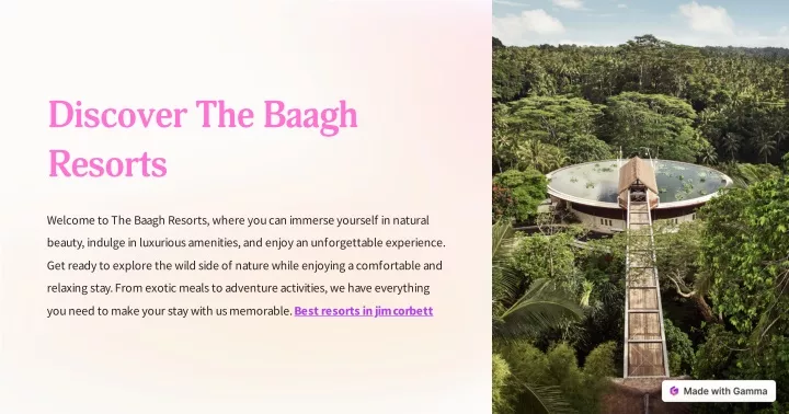 discover the baagh resorts