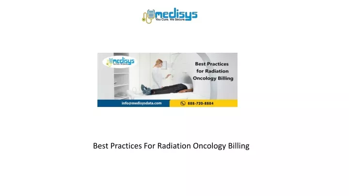 best practices for radiation oncology billing