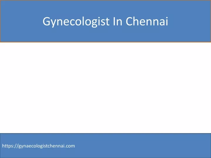 gynecologist in chennai