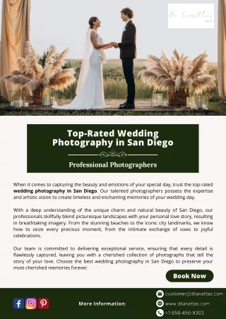 Top-Rated Wedding Photography in San Diego