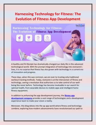 harnessing technology for fitness the evolution