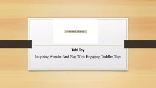 Inspiring Wonder And Play With Engaging Toddler Toys