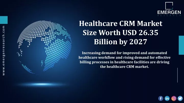 healthcare crm market size worth