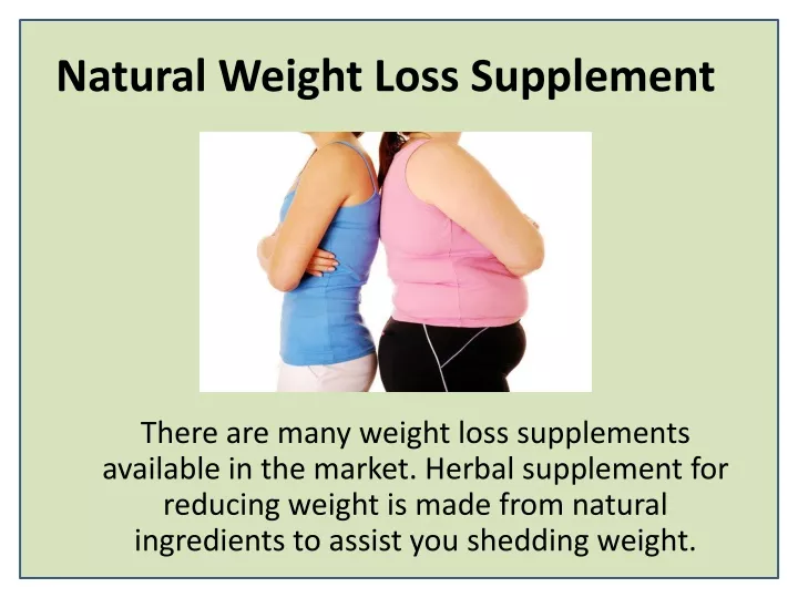 natural weight loss supplement