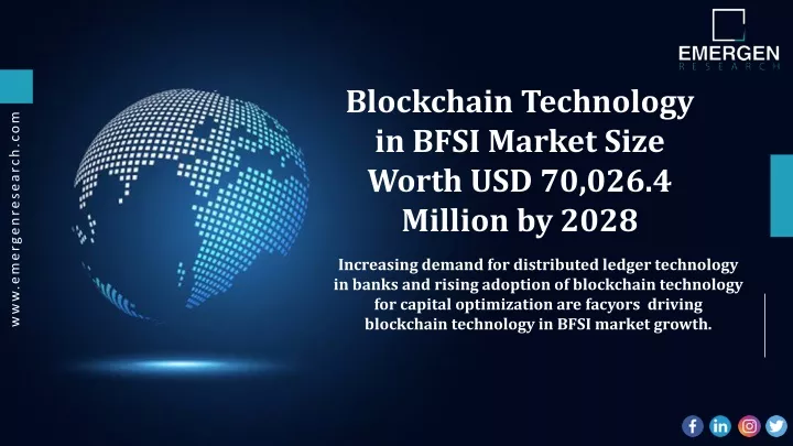 blockchain technology in bfsi market size worth
