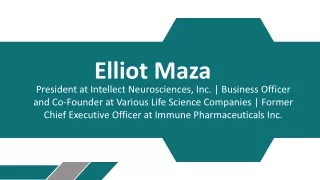 Elliot Maza - A Gifted and Versatile Individual
