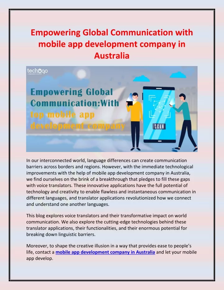 empowering global communication with mobile