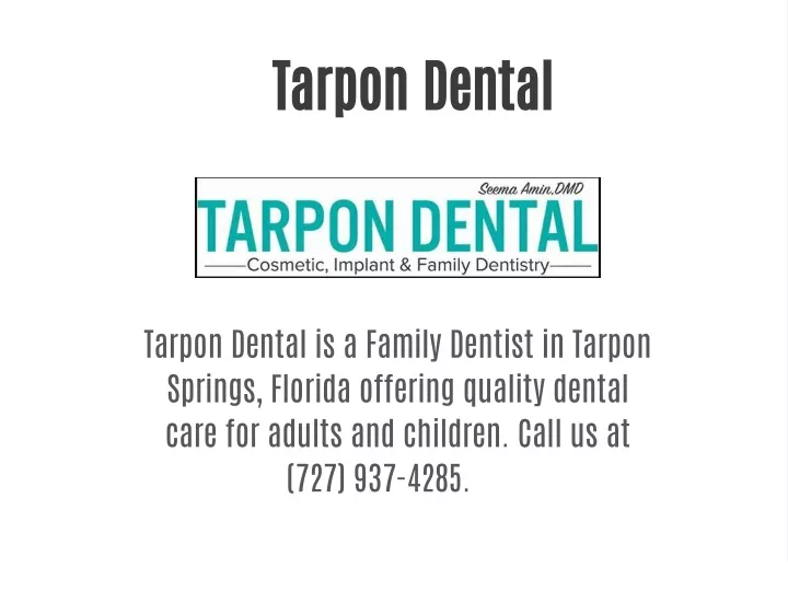 tarpon dental