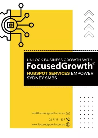 Unlock Business Growth with FocusedGrowth's HubSpot Services Empower Sydney SMBs