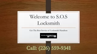 Professional Locksmith Hamilton for You