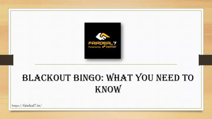 blackout bingo what you need to know