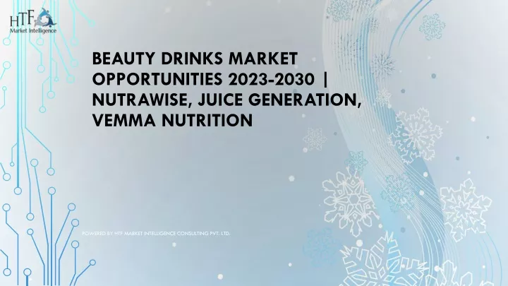 beauty drinks market opportunities 2023 2030 nutrawise juice generation vemma nutrition