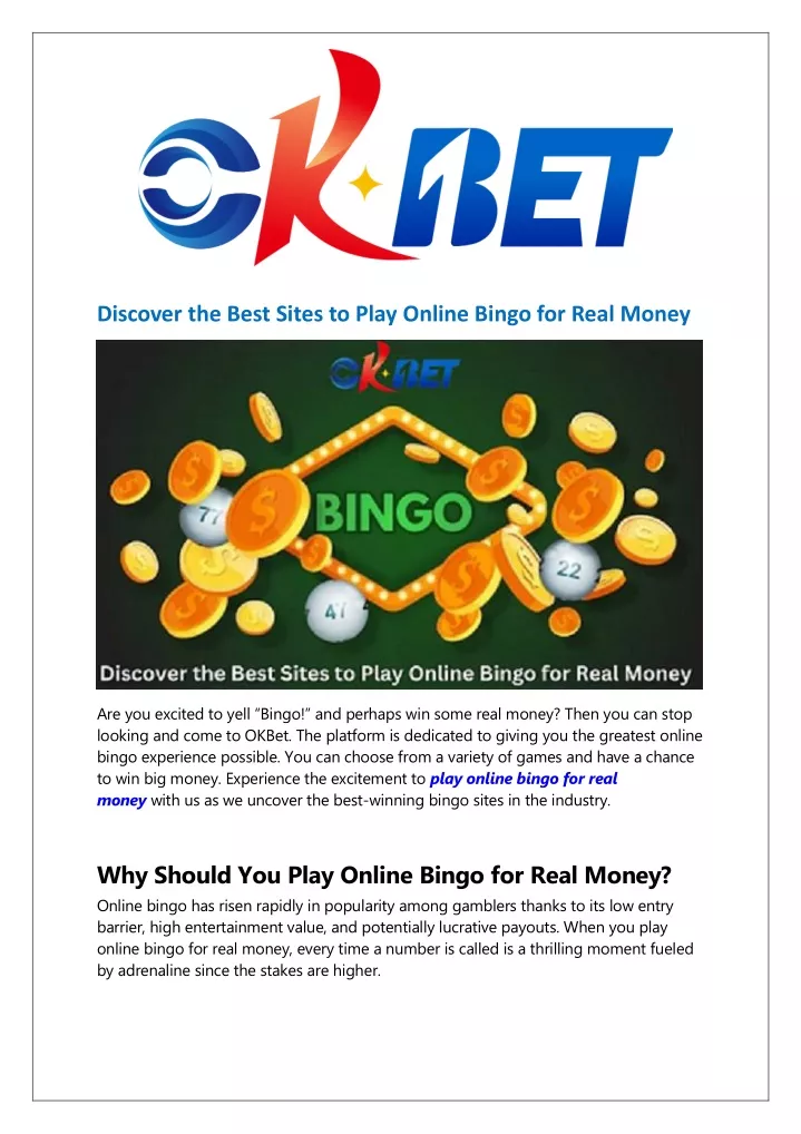 discover the best sites to play online bingo